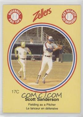 1982 Zellers Baseball Pro Tips Montreal Expos - [Base] - Separated From Panel #17C - Scott Sanderson