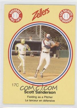 1982 Zellers Baseball Pro Tips Montreal Expos - [Base] - Separated From Panel #17C - Scott Sanderson