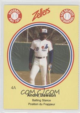 1982 Zellers Baseball Pro Tips Montreal Expos - [Base] - Separated From Panel #4A - Andre Dawson