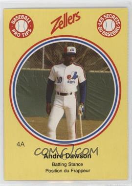 1982 Zellers Baseball Pro Tips Montreal Expos - [Base] - Separated From Panel #4A - Andre Dawson
