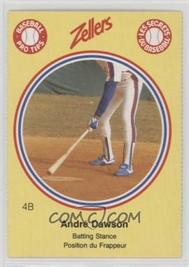 1982 Zellers Baseball Pro Tips Montreal Expos - [Base] - Separated From Panel #4B - Andre Dawson