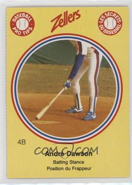 1982 Zellers Baseball Pro Tips Montreal Expos - [Base] - Separated From Panel #4B - Andre Dawson