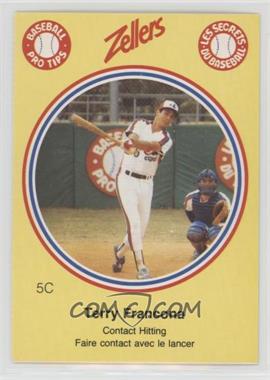 1982 Zellers Baseball Pro Tips Montreal Expos - [Base] - Separated From Panel #5C - Terry Francona