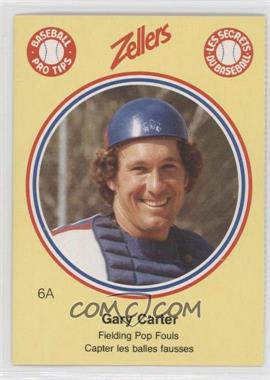 1982 Zellers Baseball Pro Tips Montreal Expos - [Base] - Separated From Panel #6A - Gary Carter
