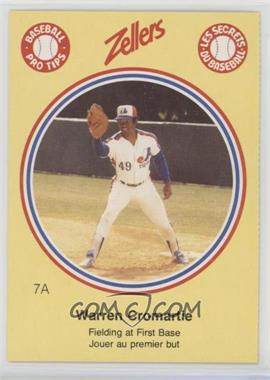 1982 Zellers Baseball Pro Tips Montreal Expos - [Base] - Separated From Panel #7A - Warren Cromartie