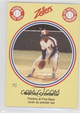1982 Zellers Baseball Pro Tips Montreal Expos - [Base] - Separated From Panel #7C - Warren Cromartie