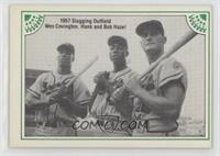 Wes Covington, Hank Aaron, Bob Hazle