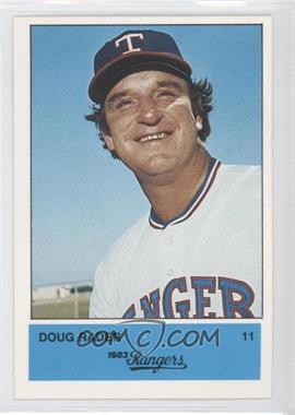 1983 Affiliated Food Stores Texas Rangers - [Base] #11 - Doug Rader