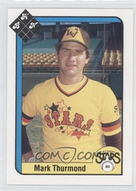 1983 Baseball Hobby News Las Vegas Stars - [Base] #_MATH - Mark Thurmond
