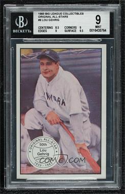 1983 Big League Collectibles Original All-Stars from the Game of the Century - [Base] #9 - Lou Gehrig /10000 [BGS 9 MINT]