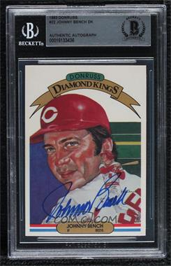 1983 Donruss - [Base] #22 - Johnny Bench [BAS BGS Authentic]
