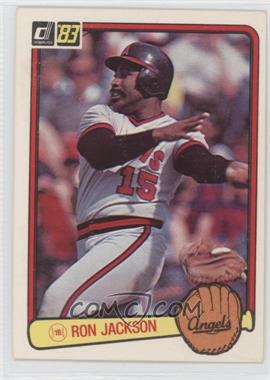 1983 Donruss - [Base] #639.2 - Ron Jackson (Angels in Glove on Front, Red Border)