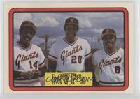 MVP's (Vida Blue, Frank Robinson, Joe Morgan)