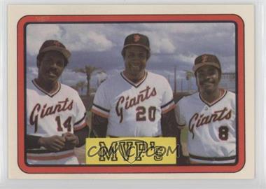 1983 Donruss - [Base] #648 - MVP's (Vida Blue, Frank Robinson, Joe Morgan)