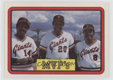 1983 Donruss - [Base] #648 - MVP's (Vida Blue, Frank Robinson, Joe Morgan)