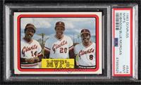 MVP's (Vida Blue, Frank Robinson, Joe Morgan) [PSA 9 MINT]