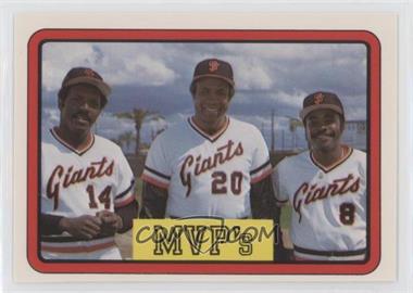 1983 Donruss - [Base] #648 - MVP's (Vida Blue, Frank Robinson, Joe Morgan)