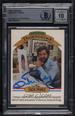 1983 Donruss - Checklists #_DIPE.1 - Dick Perez/Diamond Kings Checklist [BAS BGS Authentic]