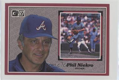 1983 Donruss Action All Stars - [Base] #12 - Phil Niekro [Noted]