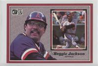 Reggie Jackson (Red Box on Back Covers Some Stats)