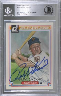 1983 Donruss Hall of Fame Heroes - [Base] #38 - Ralph Kiner [BAS BGS Authentic]