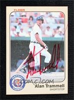 Alan Trammell [JSA Certified COA Sticker]