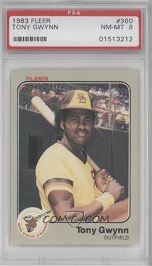 1983 Fleer - [Base] #360 - Tony Gwynn [PSA 8 NM‑MT]