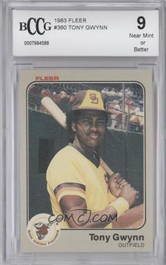 1983 Fleer - [Base] #360 - Tony Gwynn [BCCG 9 Near Mint or Better]