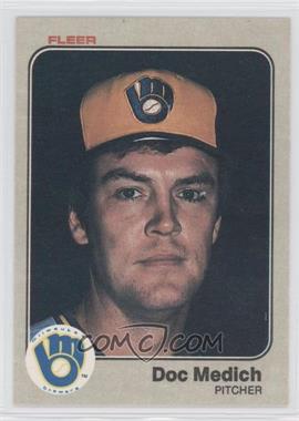 1983 Fleer - [Base] #39 - Doc Medich