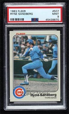 1983 Fleer - [Base] #507 - Ryne Sandberg [PSA 9 MINT]