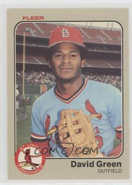 1983 Fleer - [Base] #6 - David Green