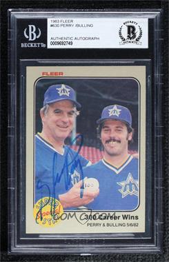 1983 Fleer - [Base] #630 - Gaylord Perry, Terry Bulling [BAS Authentic]