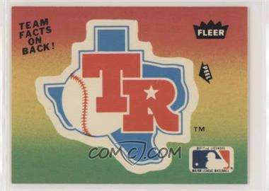 1983 Fleer - Team Stickers Inserts #_TERA.1 - Texas Rangers (Logo)