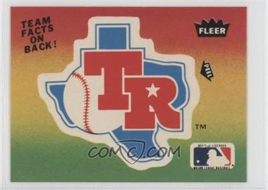 1983 Fleer - Team Stickers Inserts #_TERA.1 - Texas Rangers (Logo)