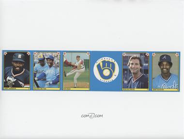 1983 Fleer Baseball Album Stickers - [Base] - 6 x Strips #_NoN - Larry Herndon, Ben Oglivie, Hal McRae, Milwaukee Brewers, Ron Reed, Doug DeCinces, Jerry Royster