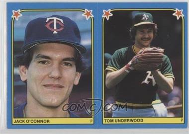 1983 Fleer Baseball Album Stickers - [Base] - Pairs #191-134 - Jack O'Connor, Tom Underwood
