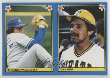 1983 Fleer Baseball Album Stickers - [Base] - Pairs #74-112 - Fernando Valenzuela, Tony Pena