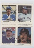 Bill Buckner, Dave Winfield, Reggie Jackson, Ken Forsch