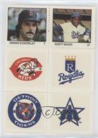 Dennis Eckersley, Dusty Baker, Reds, Royals, Tigers, Mariners