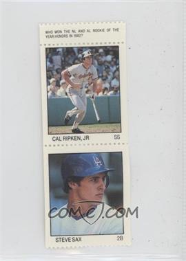 1983 Fleer Stamps - Pair #_CRSS - Cal Ripken Jr., Steve Sax