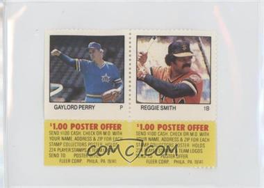 1983 Fleer Stamps - Pair #GPRS - Gaylord Perry, Reggie Smith