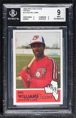 1983 Fritsch Midwest League Stars of Tomorrow - [Base] #14 - Kenny Williams [BGS 9 MINT]