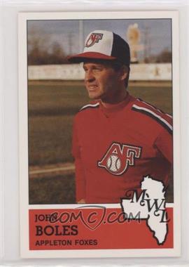 1983 Fritsch Midwest League Stars of Tomorrow - [Base] #25 - John Boles