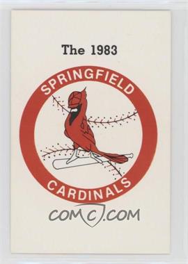 1983 Fritsch Midwest League Stars of Tomorrow - [Base] #321 - Team Checklist - Springfield Cardinals
