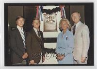 Mike, Mark, Louise and Al at Hall of Fame (Al Kaline)