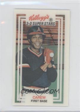 1983 Kellogg's 3-D Super Stars - [Base] #1 - Rod Carew - Courtesy of COMC.com