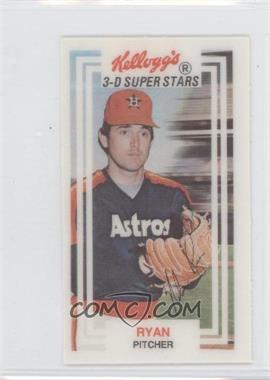 1983 Kellogg's 3-D Super Stars - [Base] #31 - Nolan Ryan