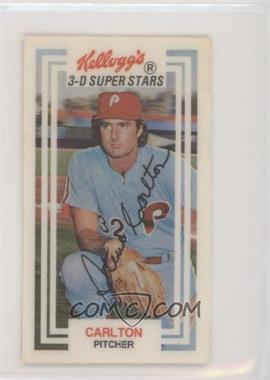 1983 Kellogg's 3-D Super Stars - [Base] #45 - Steve Carlton