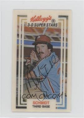 1983 Kellogg's 3-D Super Stars - [Base] #58 - Mike Schmidt