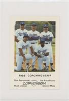 Monty Basgall, Joe Amalfitano, Mark Cresse, Manny Mota, Ron Perranoski [EX …